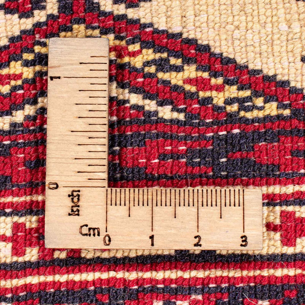 Turkaman-tæppe - 176 x 128 cm - beige