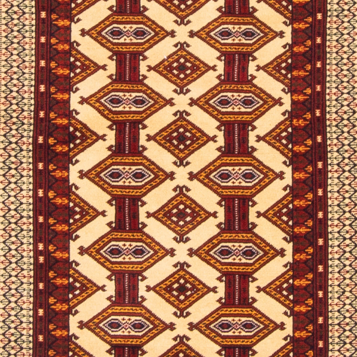 Løber Turkaman-tæppe - 176 x 85 cm - beige