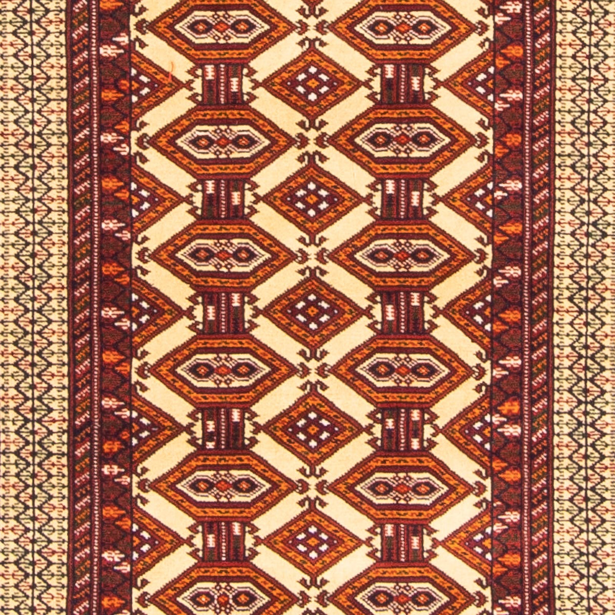 Løber Turkaman-tæppe - 185 x 85 cm - beige