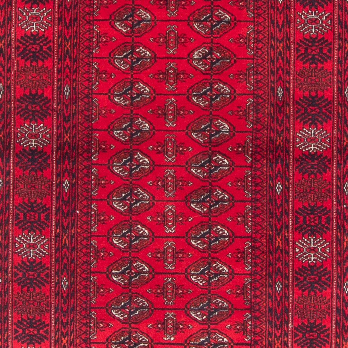 Løber Afghansk tæppe - Bukhara - 377 x 90 cm - rød