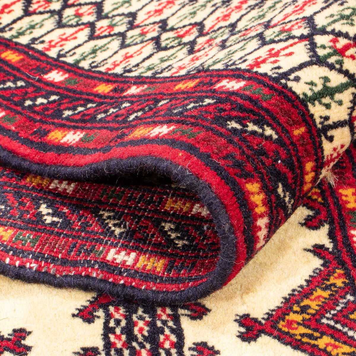 Løber Turkaman-tæppe - 305 x 85 cm - beige