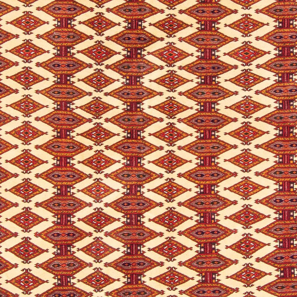 Turkaman-tæppe - 305 x 206 cm - beige