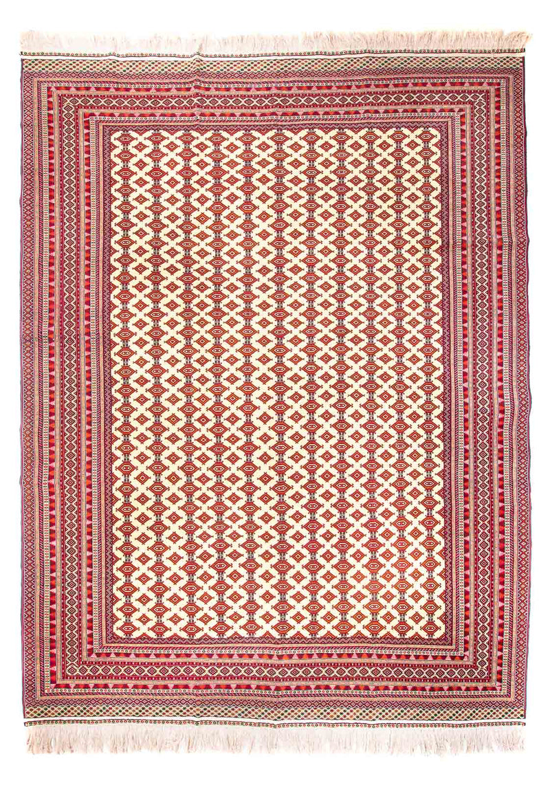 Turkaman-tæppe - 392 x 292 cm - beige