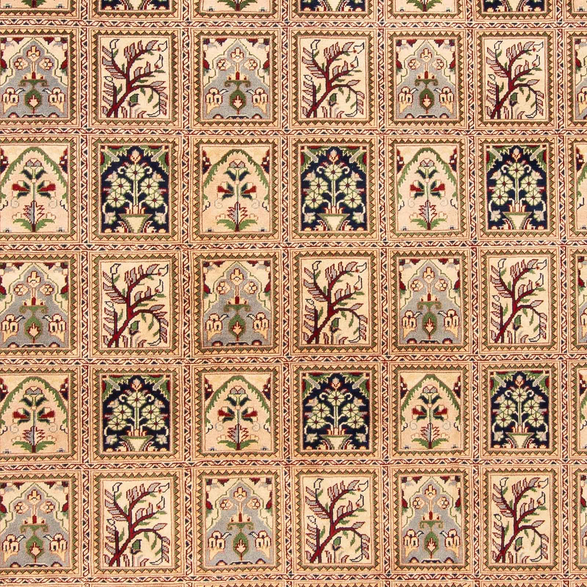Afghansk tæppe - 400 x 296 cm - beige