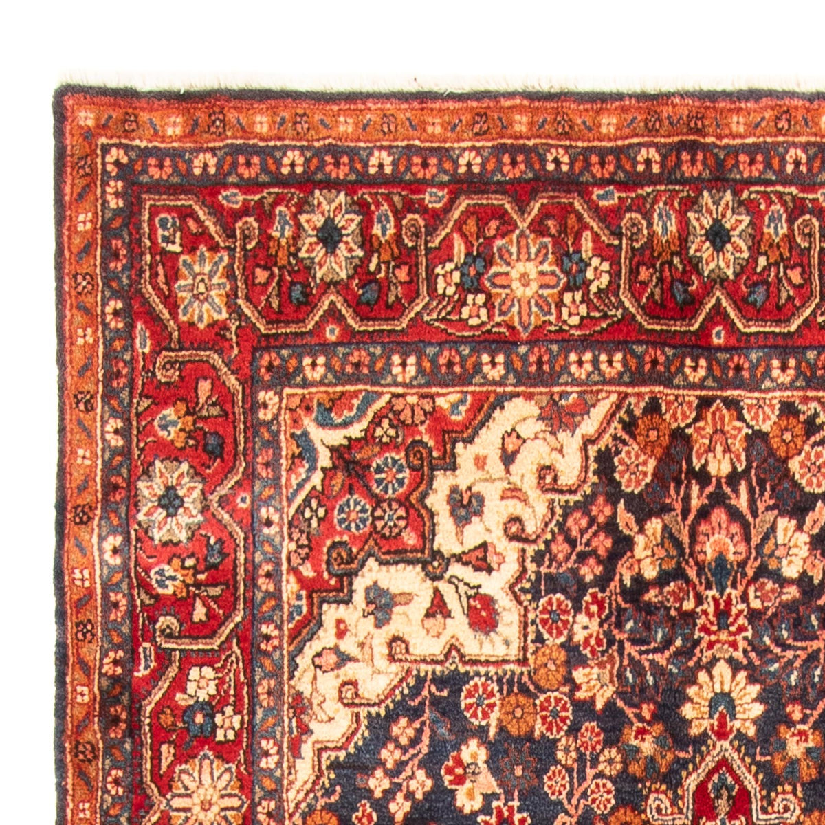 Persisk tæppe - Nomadisk - 264 x 134 cm - mørkeblå