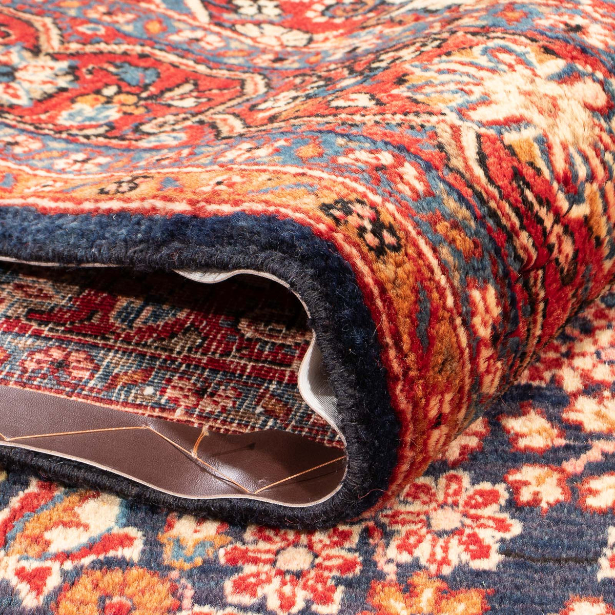 Persisk tæppe - Nomadisk - 264 x 134 cm - mørkeblå