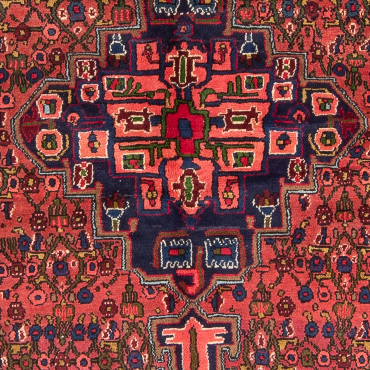 Persisk tæppe - Nomadisk - 255 x 150 cm - rød