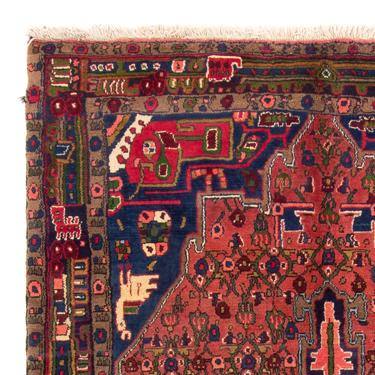 Persisk tæppe - Nomadisk - 255 x 150 cm - rød
