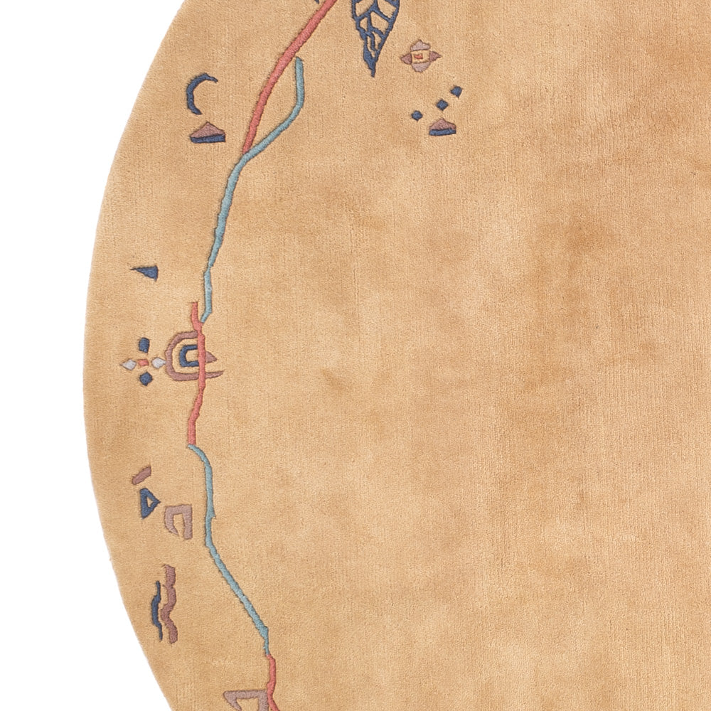 Nepal Tæppe - 240 x 240 cm - beige