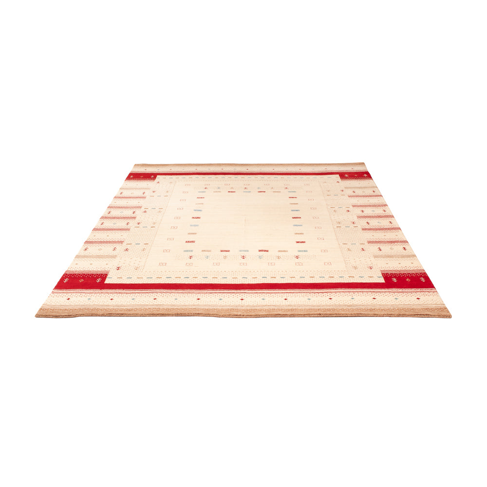 Gabbeh Tæppe - Loribaft Softy - 240 x 170 cm - naturlig hvid