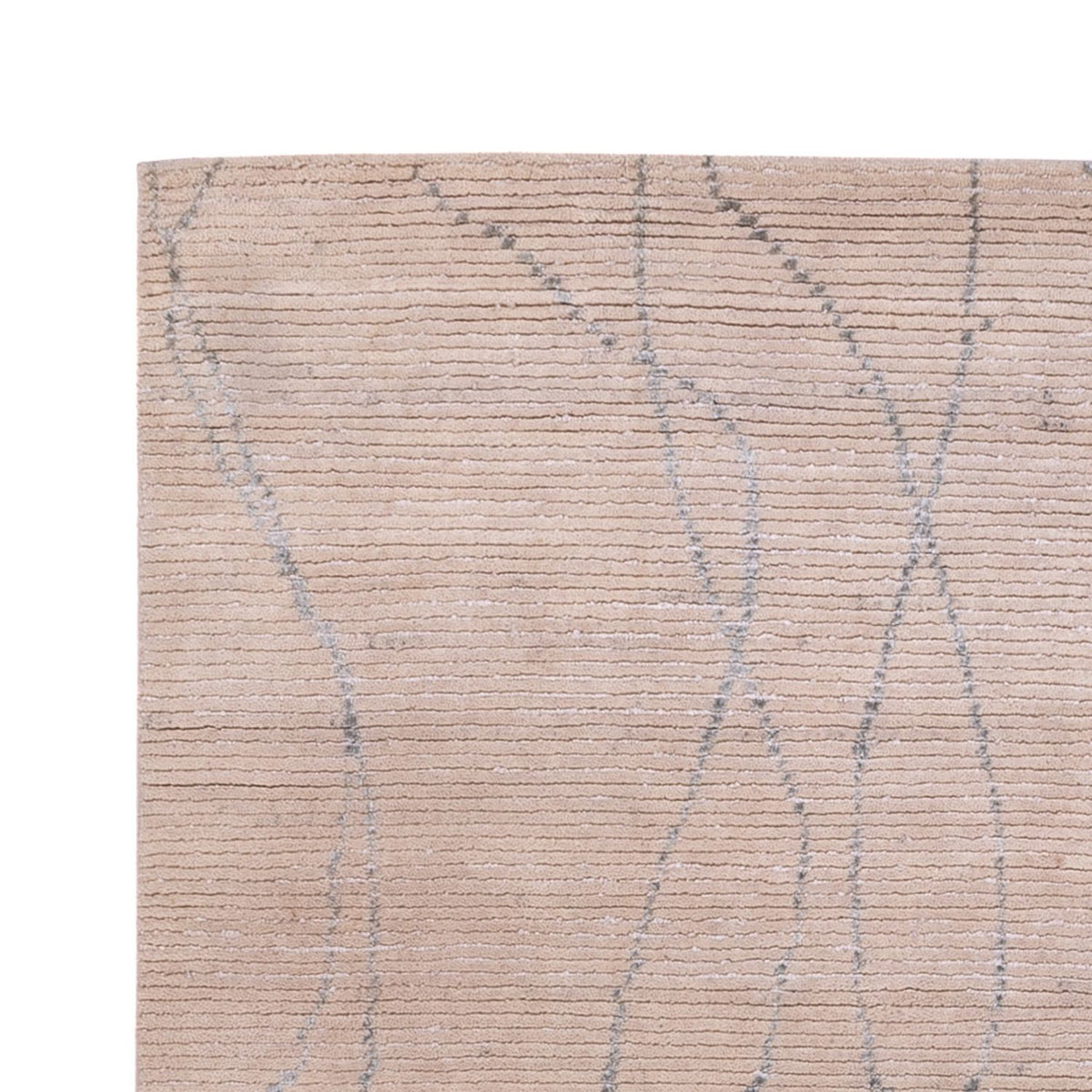 Designer tæppe - 236 x 176 cm - beige