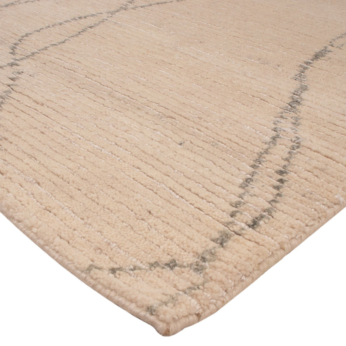 Designer tæppe - 236 x 176 cm - beige