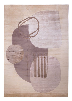 Designer tæppe - 244 x 164 cm - sølv