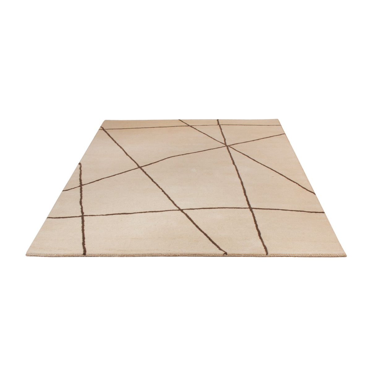 Uldtæppe - 200 x 140 cm - beige