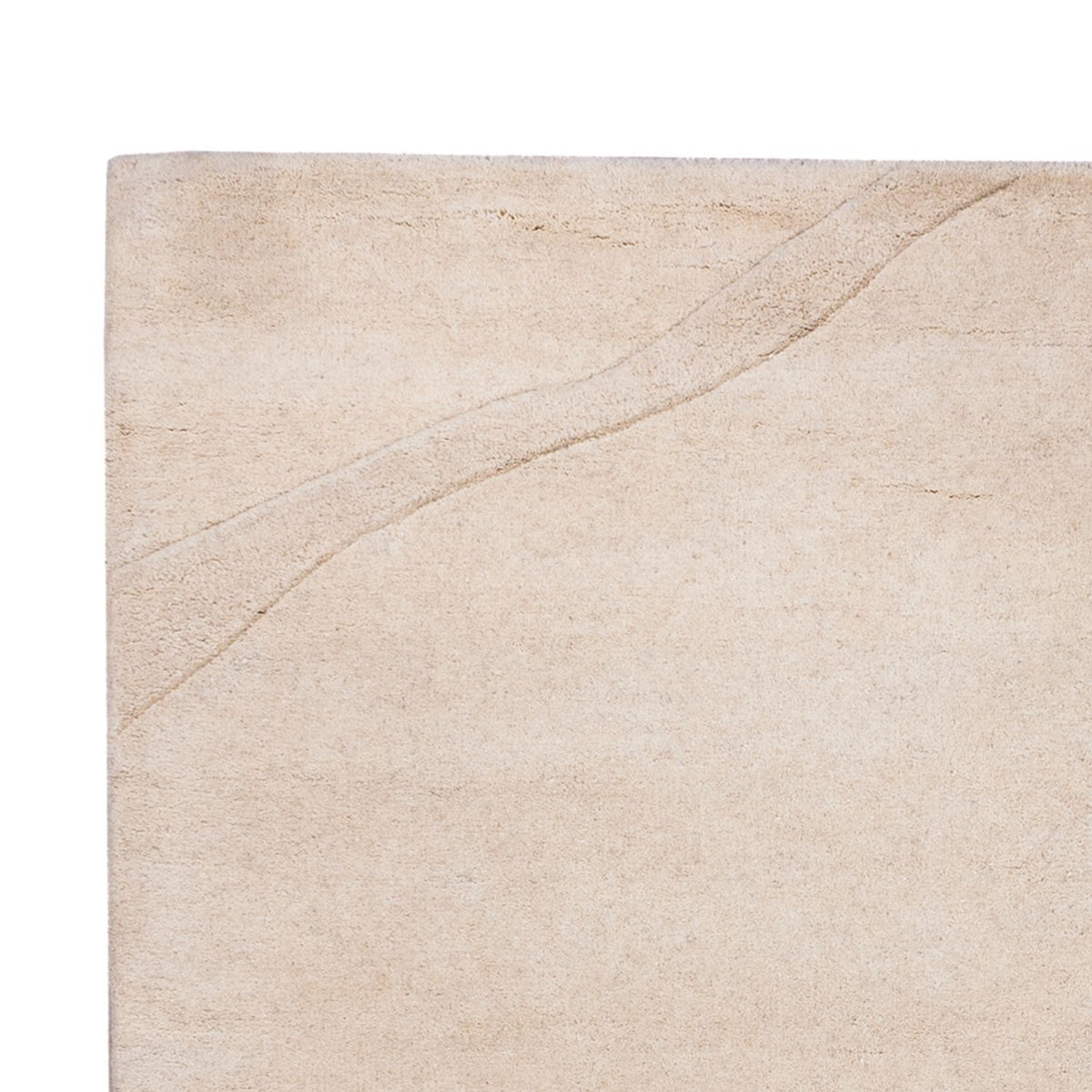 Uldtæppe - 200 x 140 cm - beige