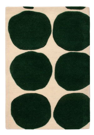 Uldtæppe - 90 x 60 cm - grøn