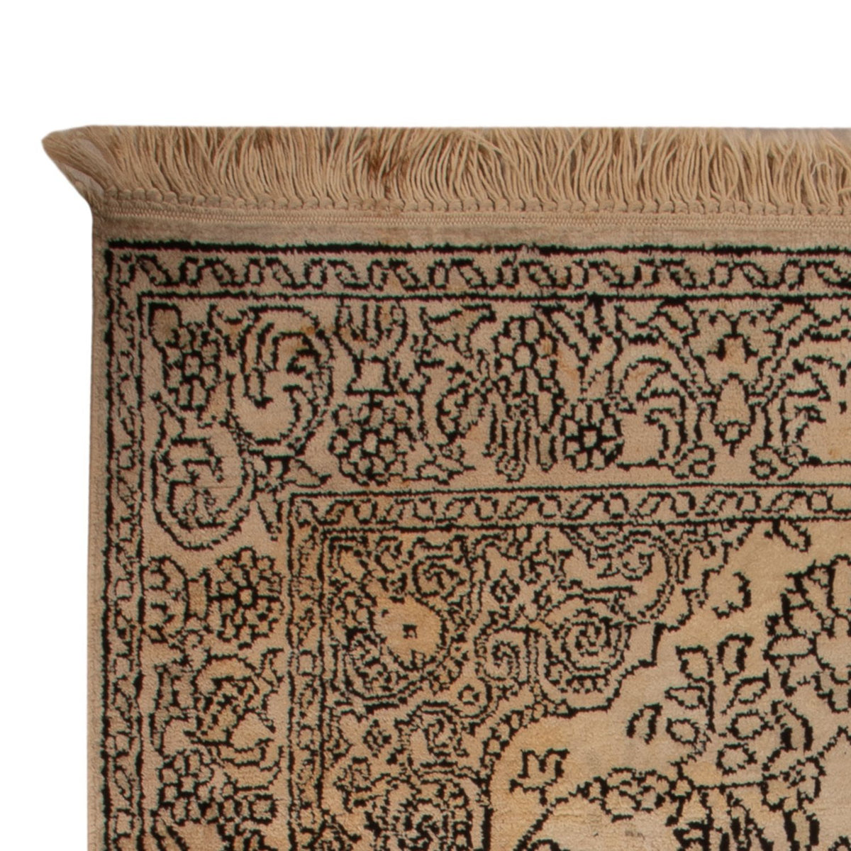 Silketæppe - Kashmir Silk - 103 x 60 cm - beige