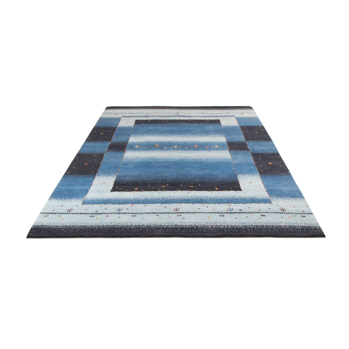Gabbeh-tæppe - Loribaft Indus - 243 x 169 cm - blå