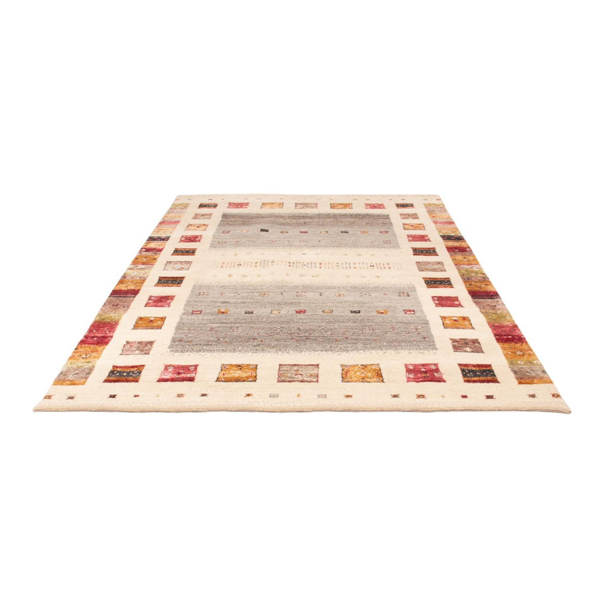 Gabbeh-tæppe - Loribaft Indus - 245 x 166 cm - natur