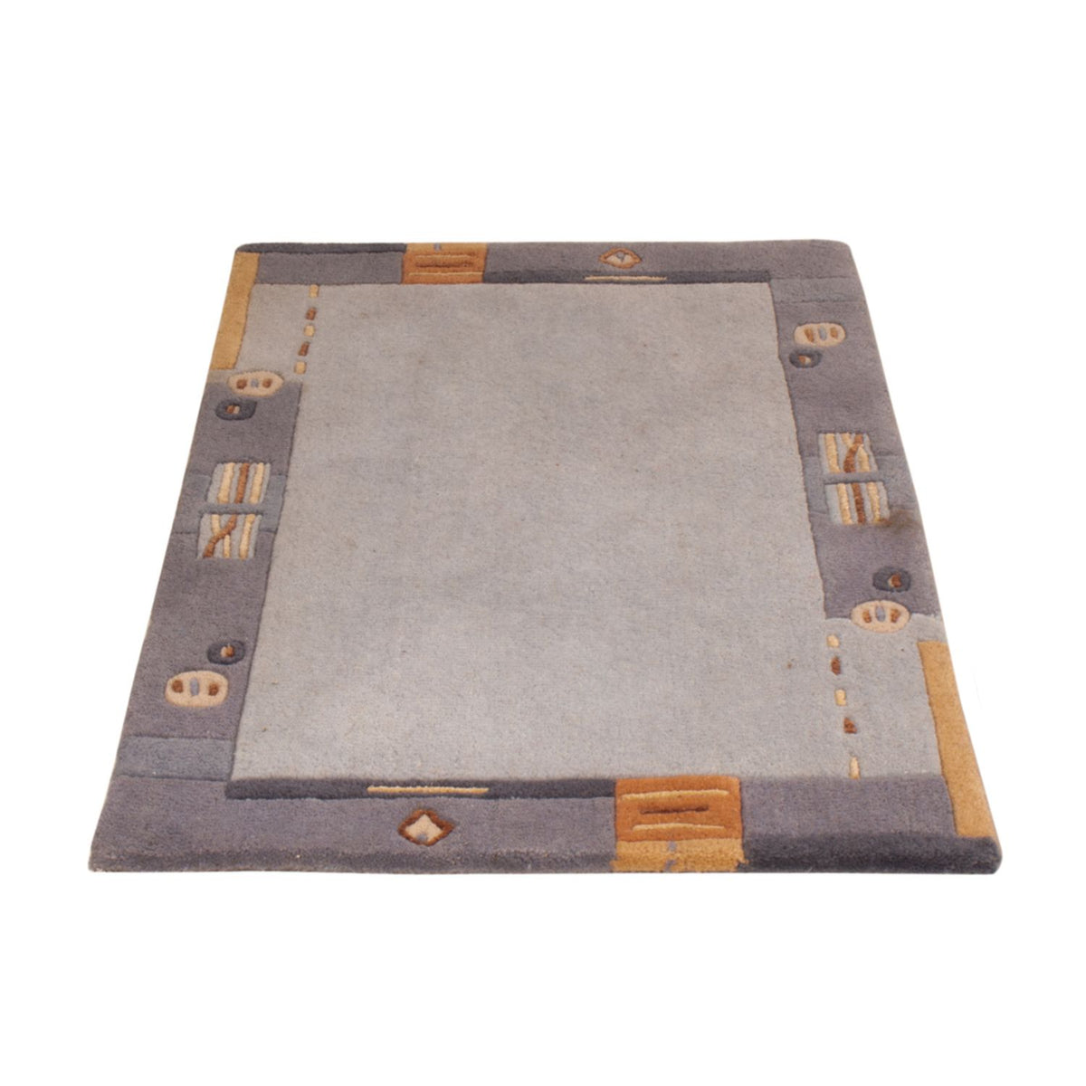 Nepal Tæppe - 90 x 60 cm - grå