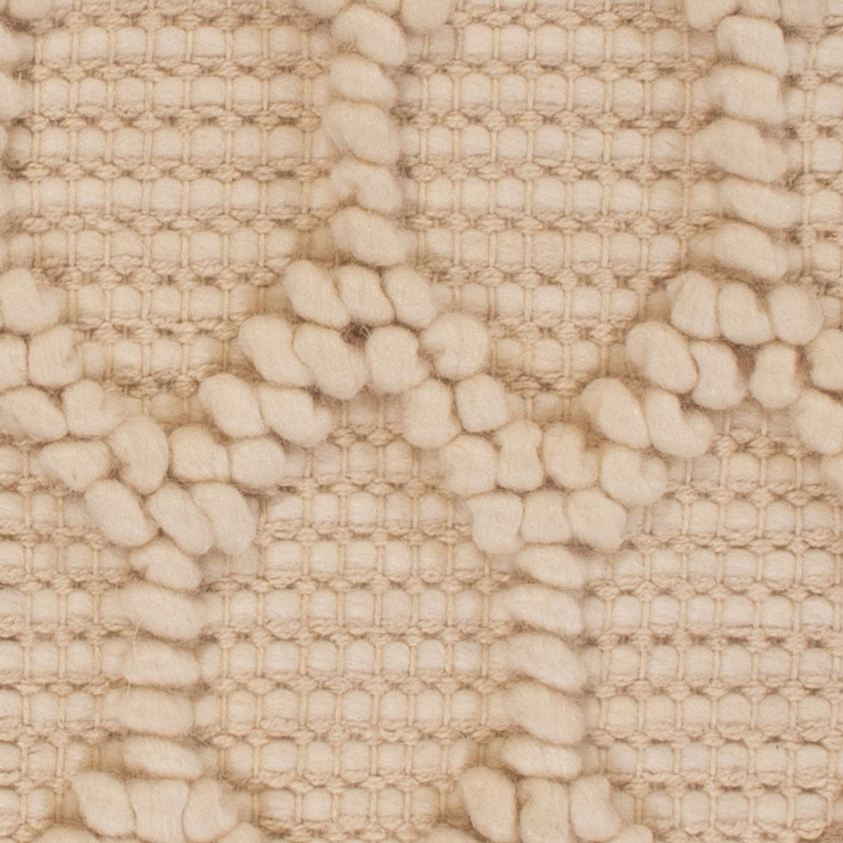 Uldtæppe firkantet  - 48 x 42 cm - beige