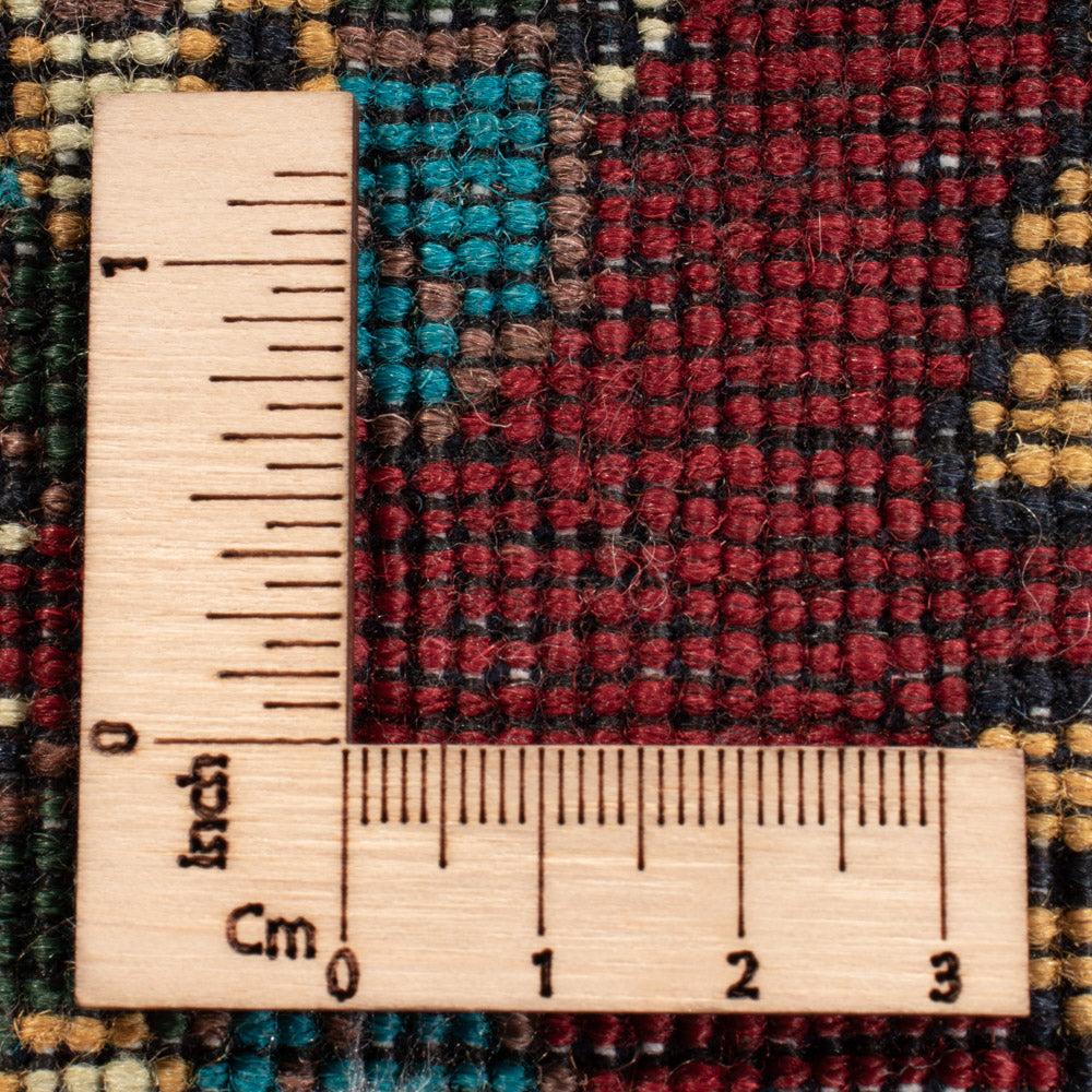 Afghansk tæppe - 195 x 150 cm - blå