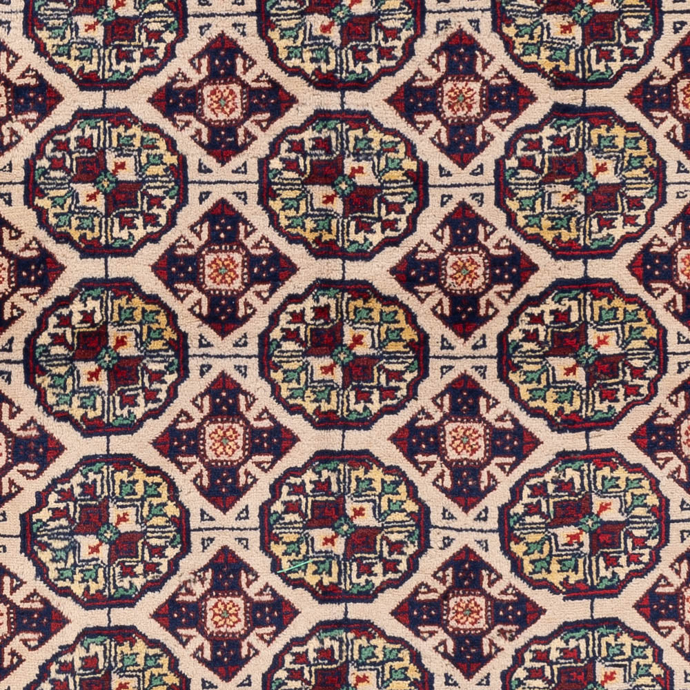 Afghansk tæppe - 194 x 151 cm - lysegrå