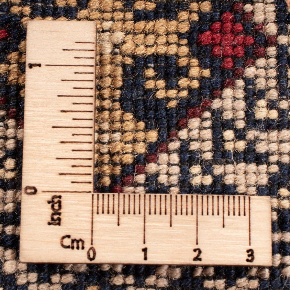 Afghansk tæppe - 194 x 151 cm - lysegrå