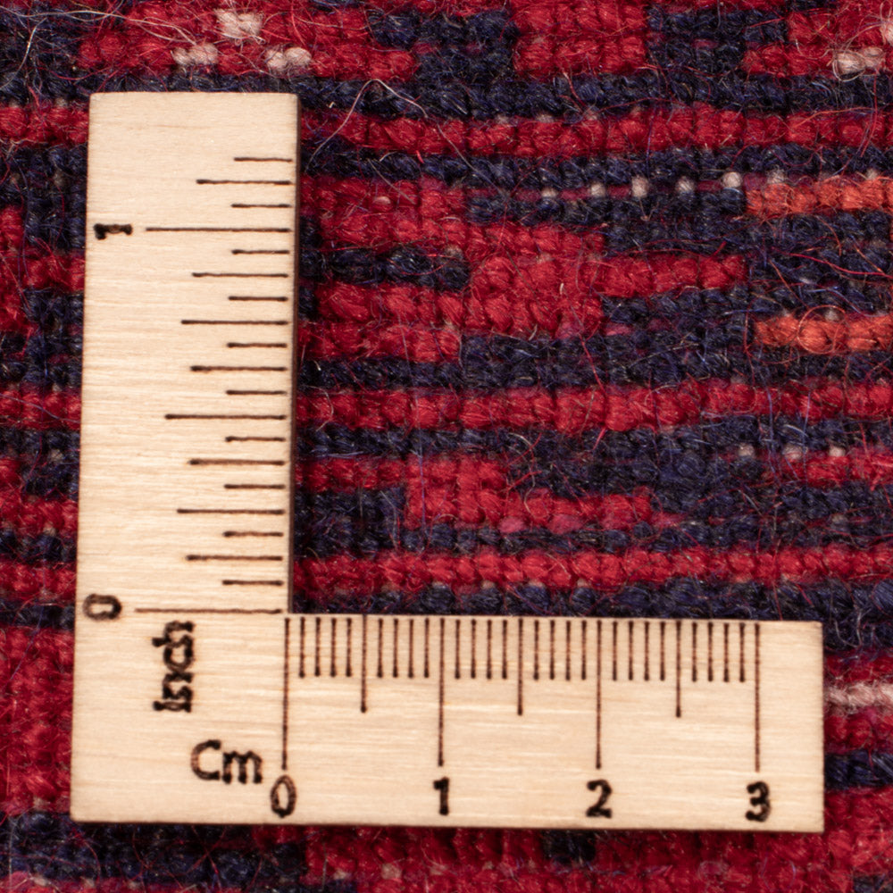 Afghansk tæppe - Bukhara - 196 x 133 cm - mørkerød