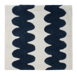 Uldtæppe firkantet  - 60 x 60 cm - flerfarvet