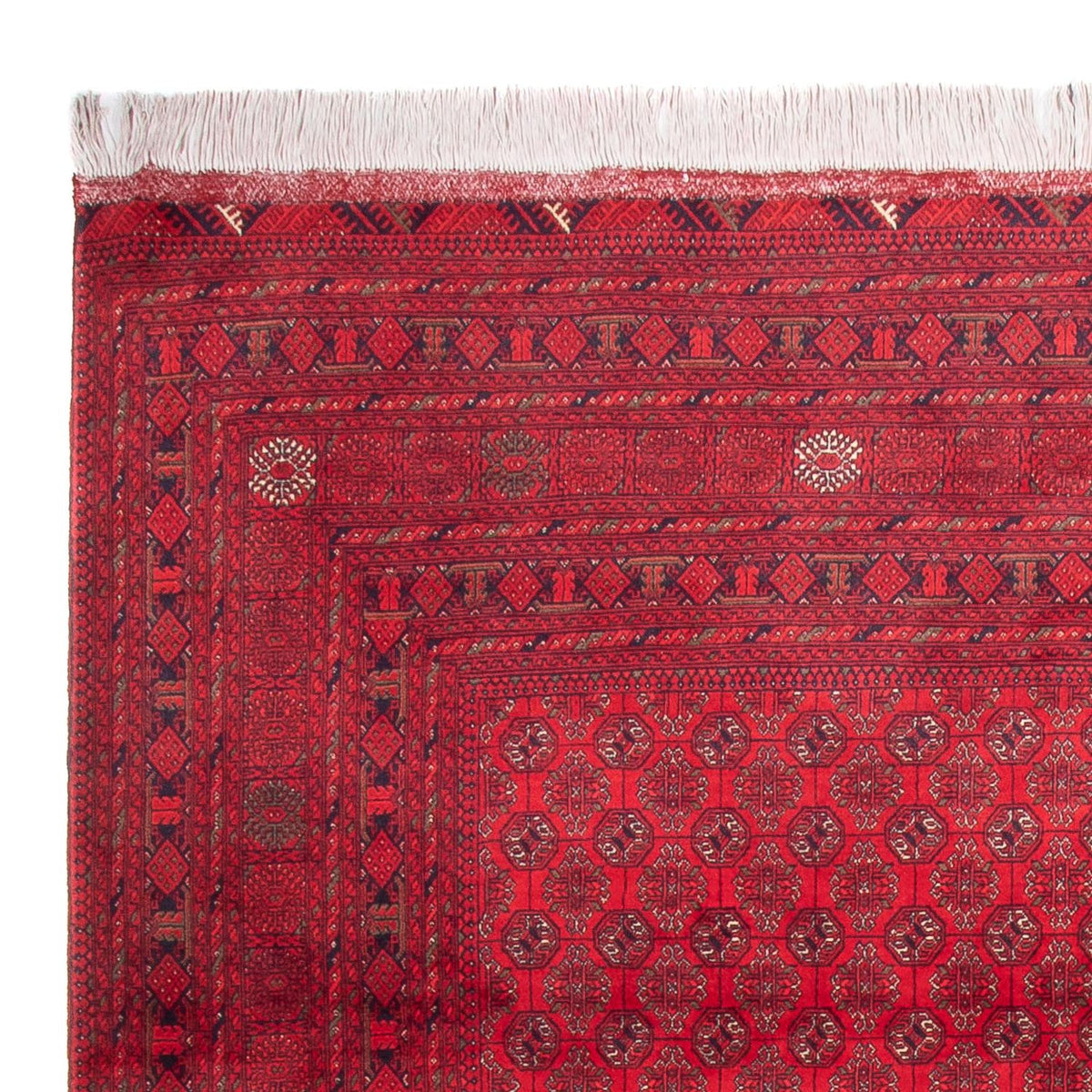 Afghansk tæppe - 343 x 248 cm - rød