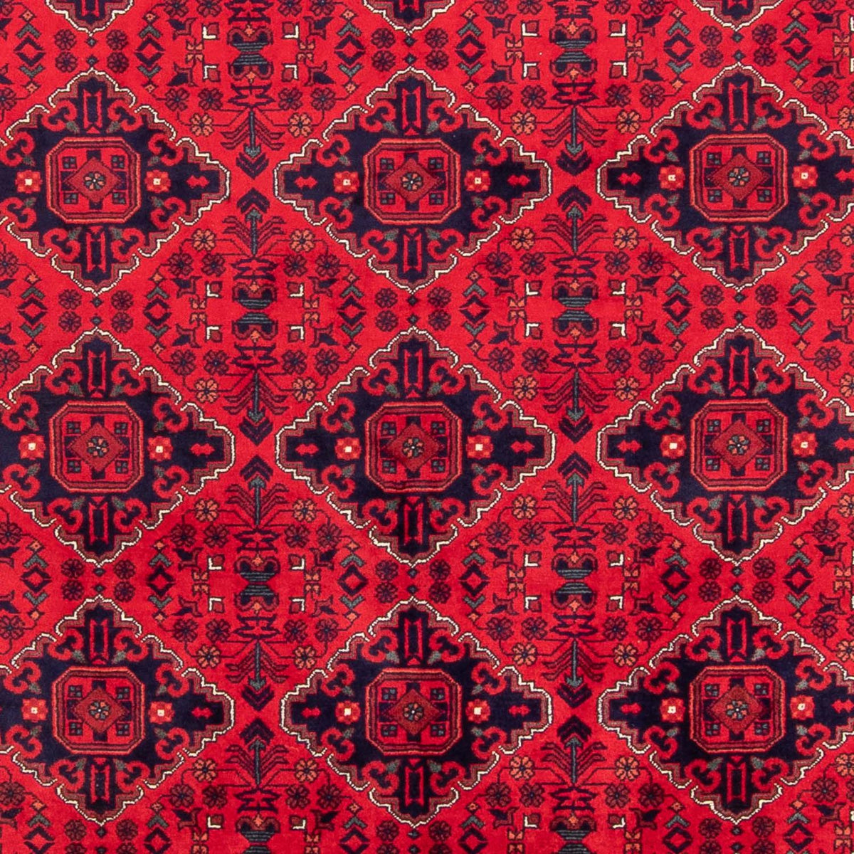 Afghansk tæppe - 293 x 196 cm - rød