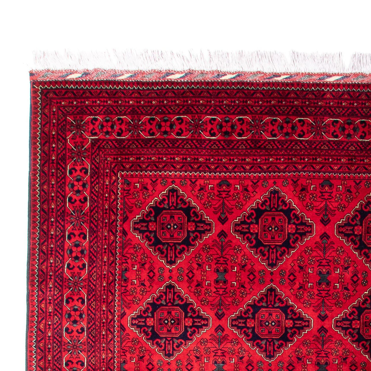Afghansk tæppe - 414 x 292 cm - rød