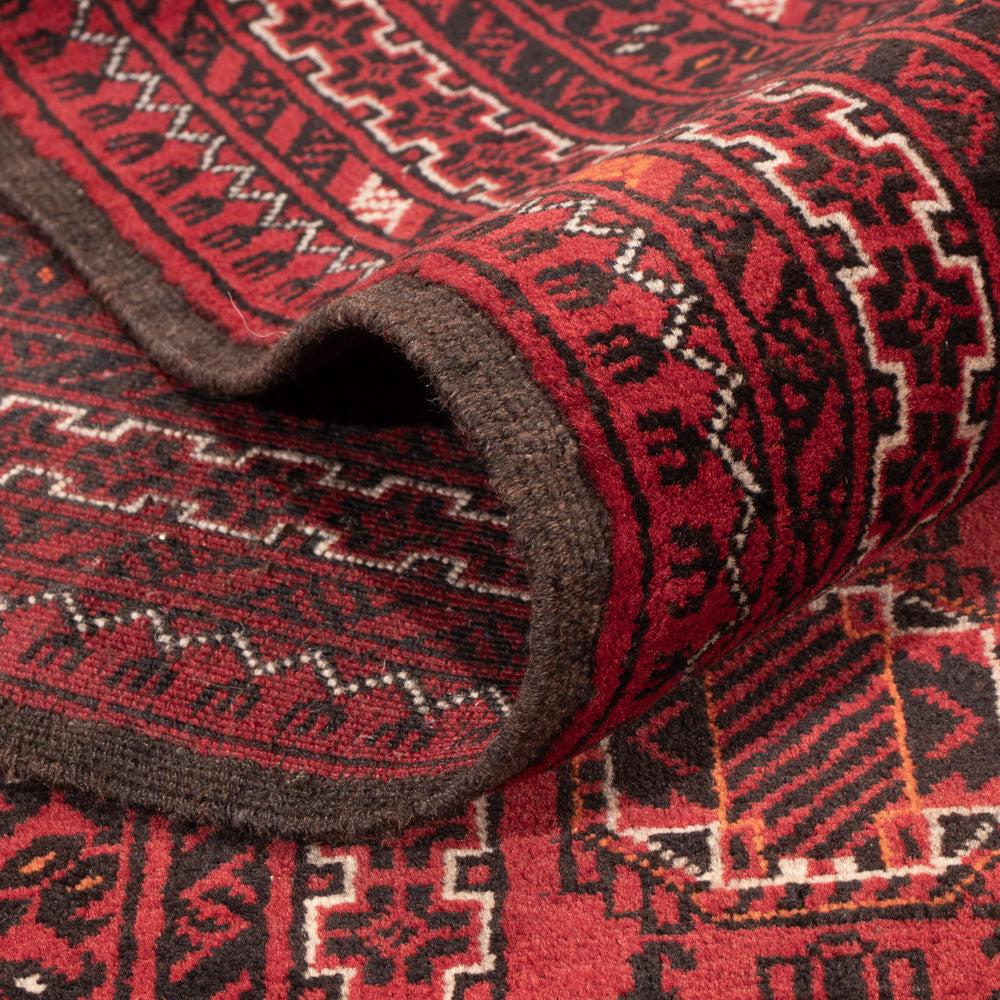 Afghansk tæppe - Bukhara - 274 x 198 cm - rød