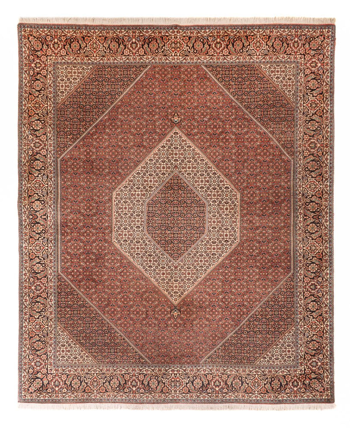 Persisk tæppe - Bijar - Royal - 300 x 255 cm - rust