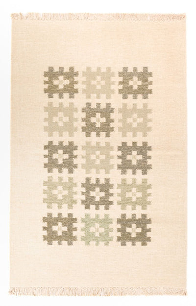 Moderne kilim Tæppe 120x180cm - Uldtæppe