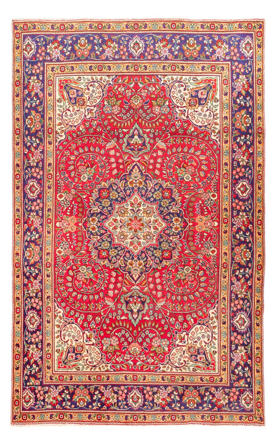 Persisk tæppe - Tabriz - 314 x 203 cm - rød