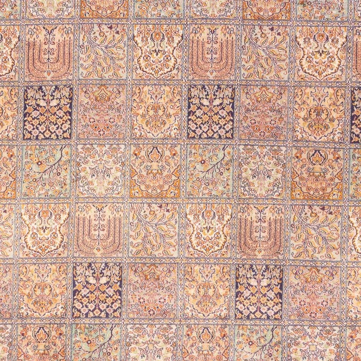 Silketæppe - Kashmir Silk - 337 x 247 cm - lysrød