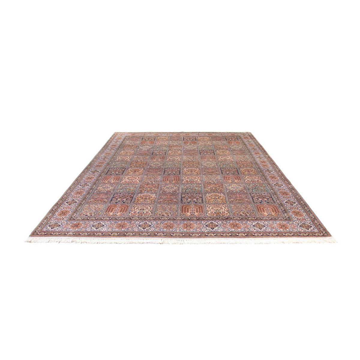 Silketæppe - Kashmir Silk - 337 x 247 cm - lysrød