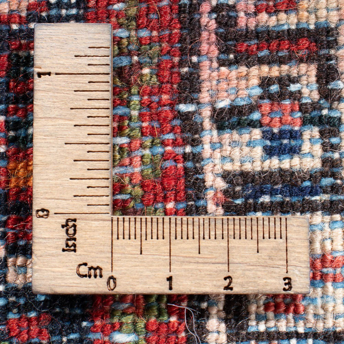 Persisk tæppe - Nomadisk - 130 x 108 cm - lysrød