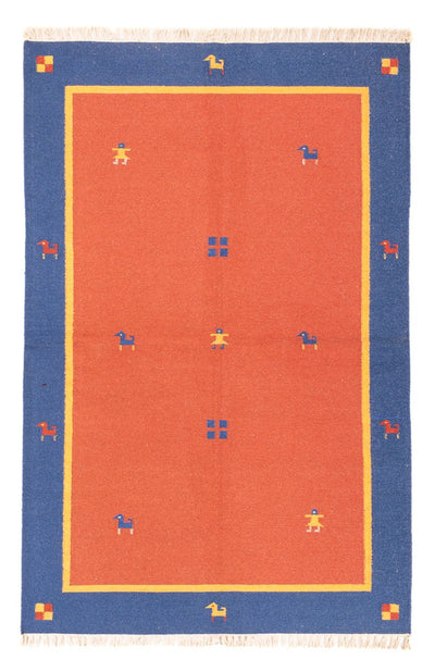 Moderne kilim Tæppe 140x200cm - Uldtæppe