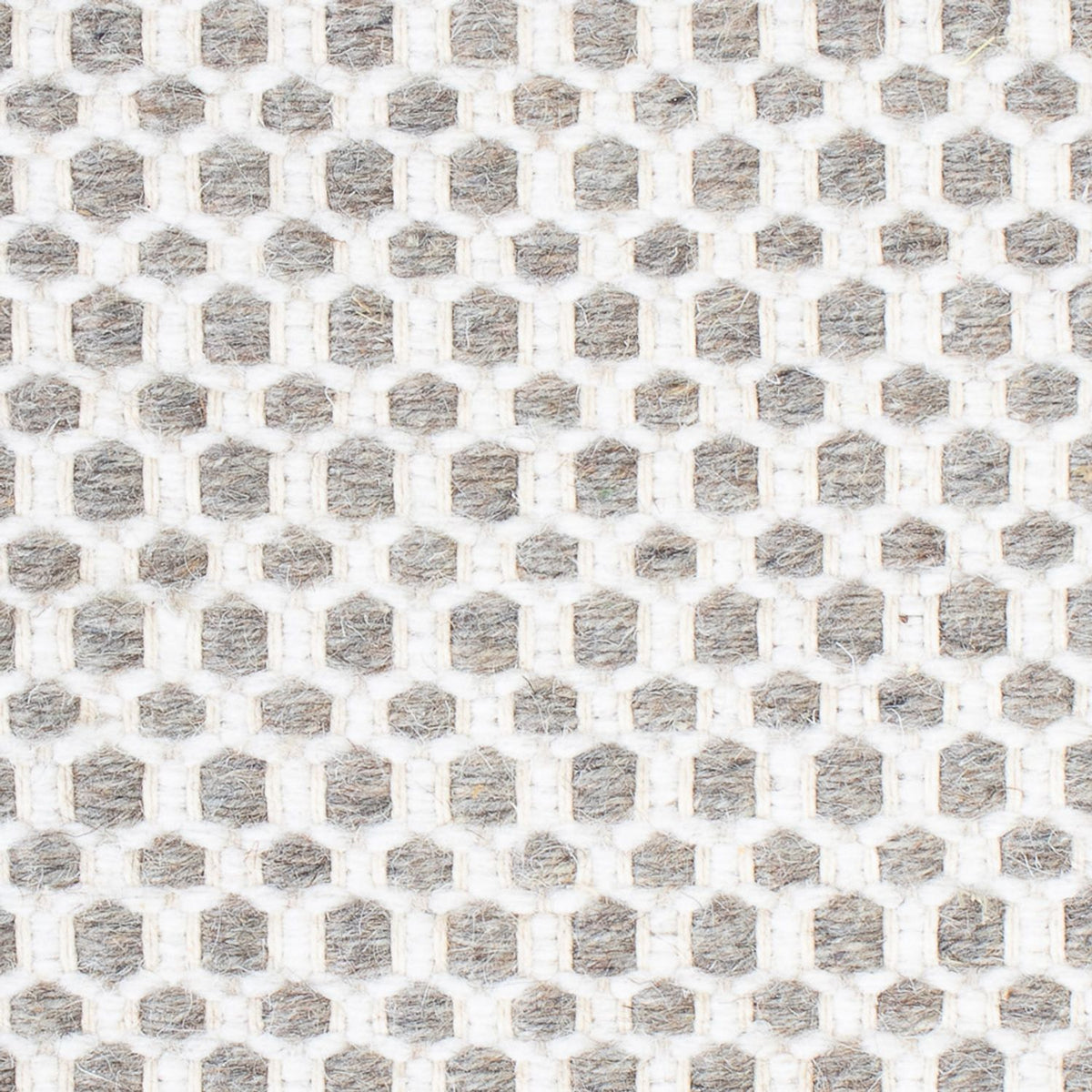 Uldtæppe firkantet - 34 x 30 cm - lysegrå