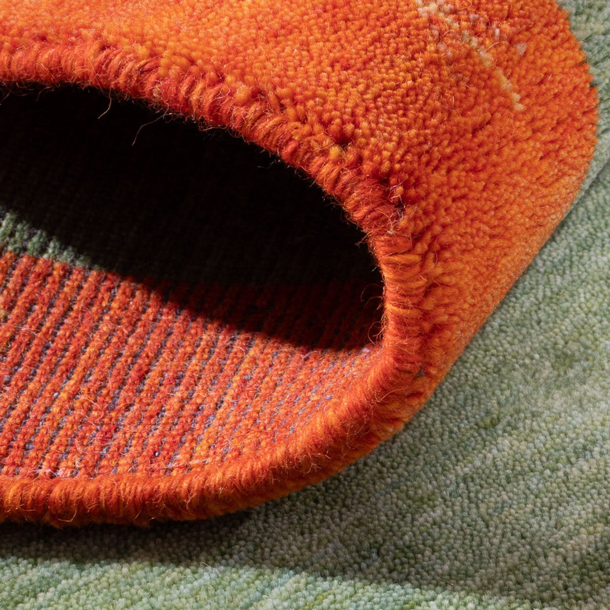 Gabbeh-tæppe - Indus - 140 x 70 cm - lysegrøn