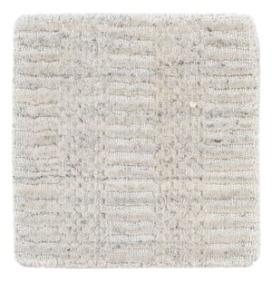Uldtæppe firkantet  - 30 x 30 cm - lysegrå