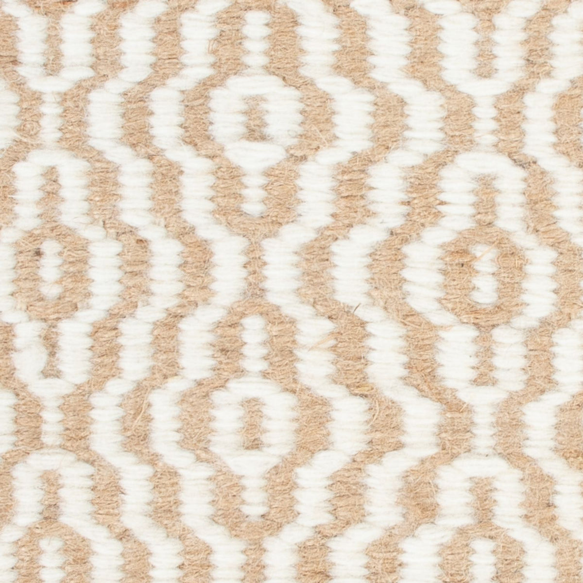 Uldtæppe firkantet  - 35 x 32 cm - beige