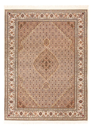 Orientalsk tæppe - Tabriz - 200 x 150 cm - mørk beige