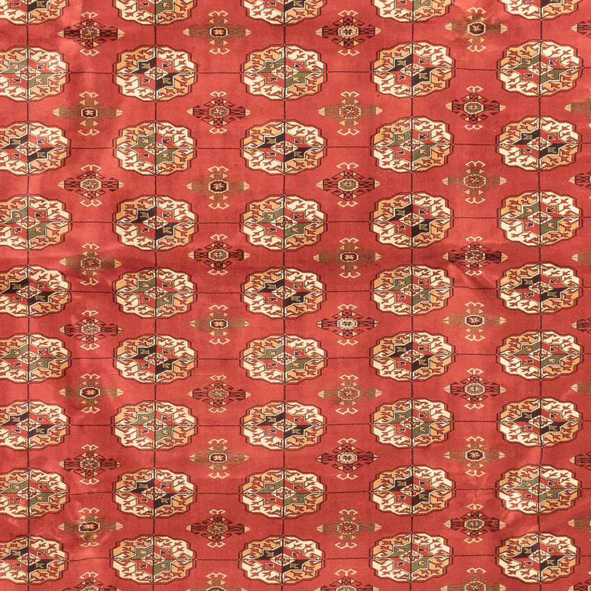 Afghansk tæppe - Bukhara - 410 x 300 cm - lysrød