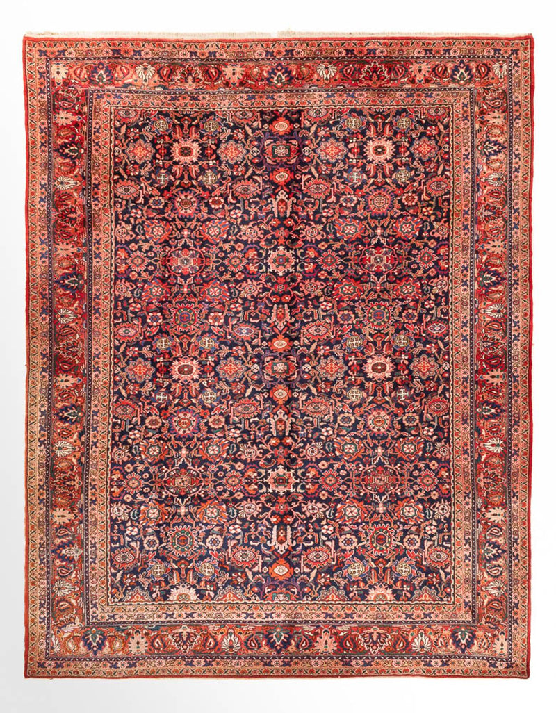 Persisk tæppe - Nomadisk - 300 x 250 cm - mørkerød