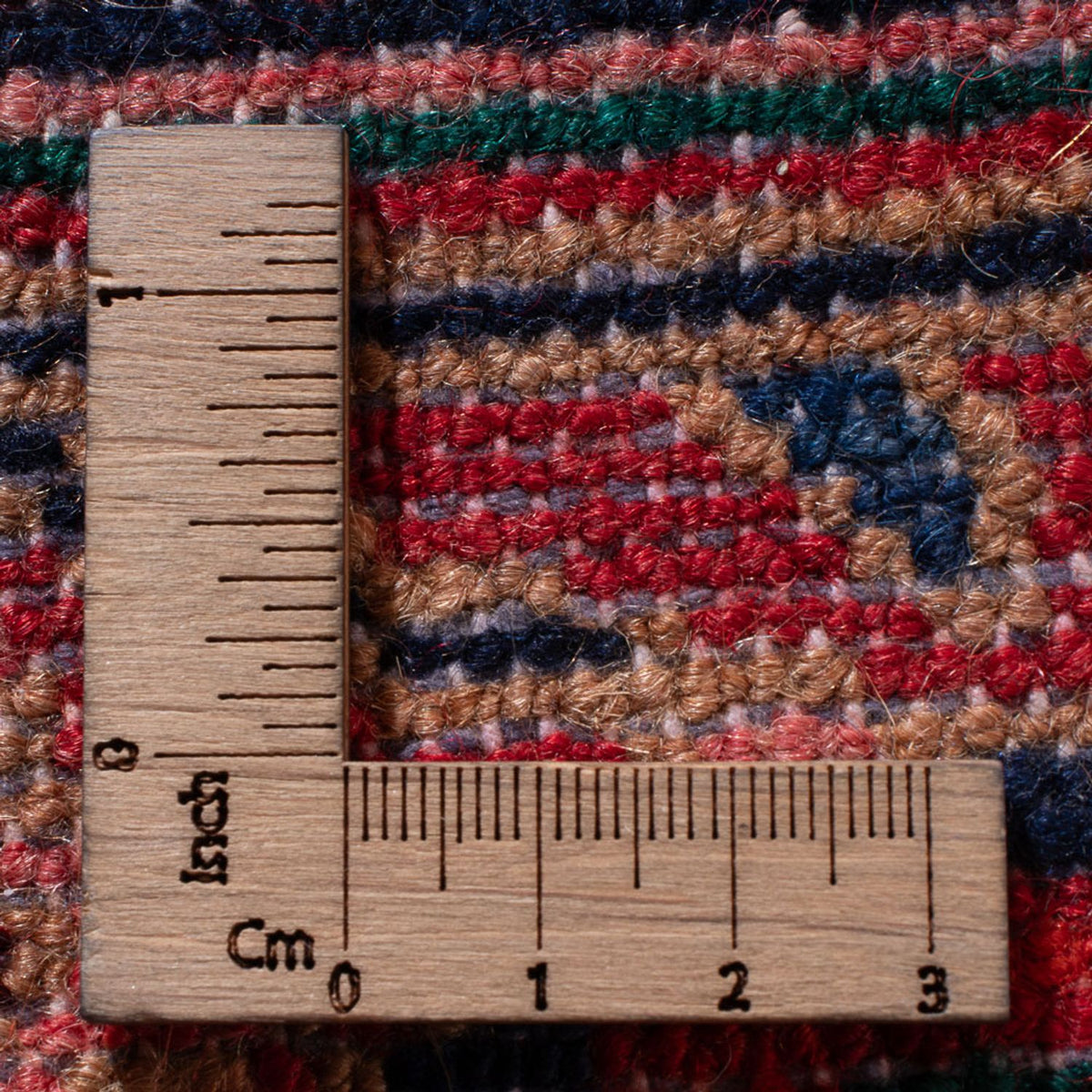 Persisk tæppe - Nomadisk - 300 x 250 cm - mørkerød