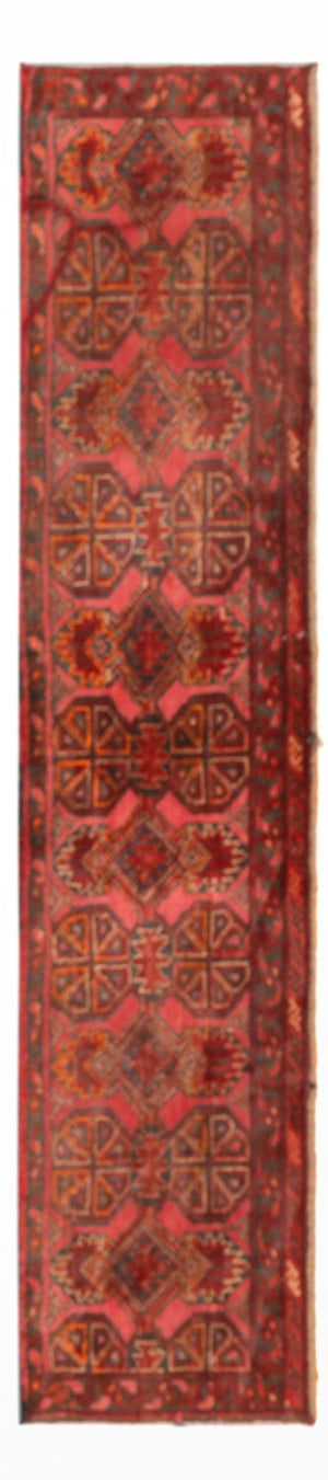 Løber Orientalsk tæppe - 160 x 40 cm - mørkerød